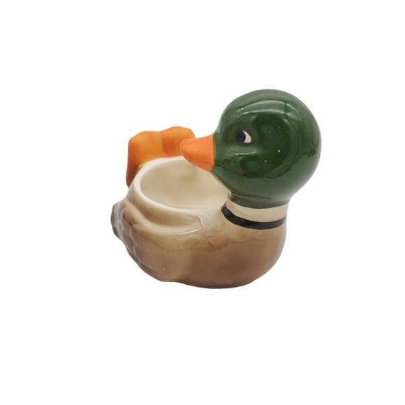 Josef Vintage Mallard Duck Planter Soap Trinket Dish‎ Ceramic Whimsical Vintage - Picture 3 of 7